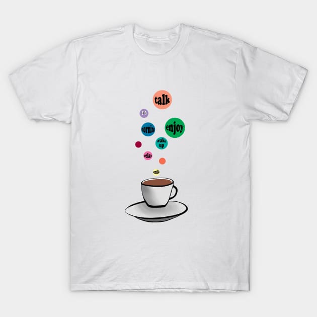 Cup of coffee T-Shirt by DarkoRikalo86